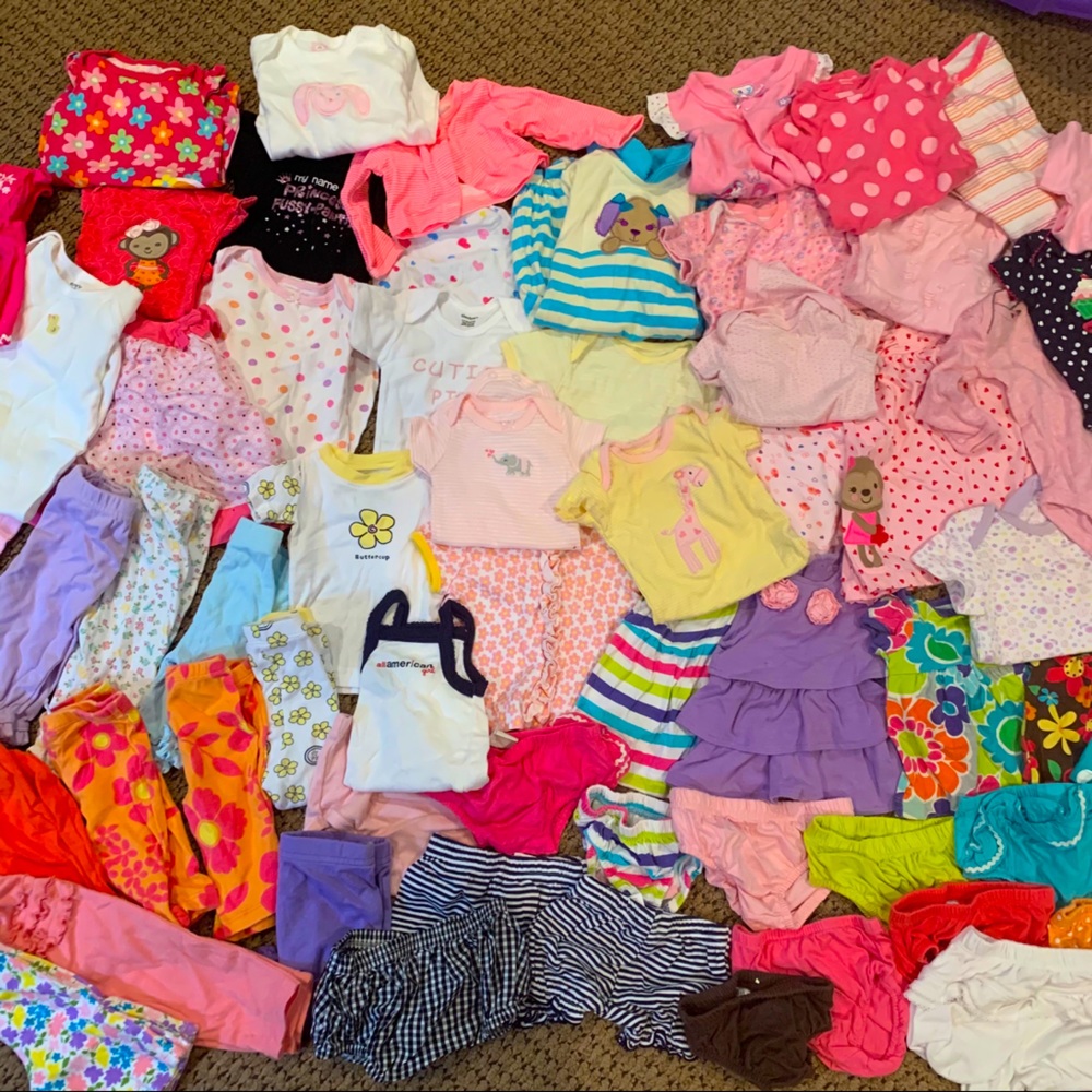 Huge lot of Newborn-3 month girl clothes
